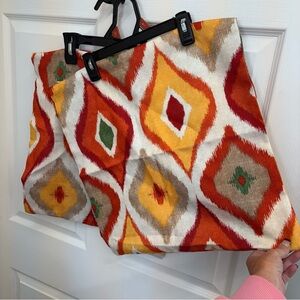 Signature homestyles ikat square pillow covers set of 2